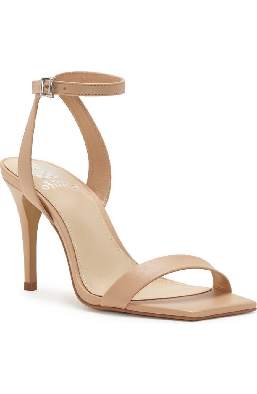 Vince Camuto Saprenda2 Sandstone Ankle Strap Heels 10M